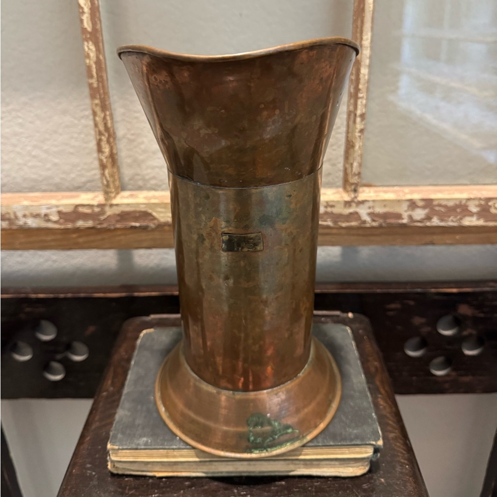 Vintage Copper Brass Vase